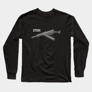 British Sten MKII Submachine Gun Long Sleeve T-Shirt